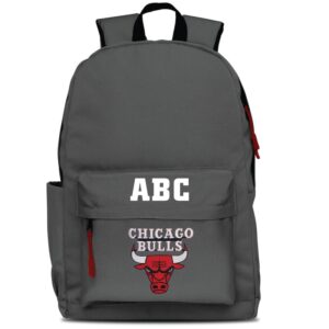 MOJO Gray Chicago Bulls Personalized Campus Laptop Backpack