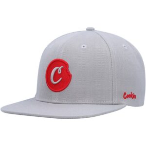 Men's Cookies Gray C-Bite Snapback Hat