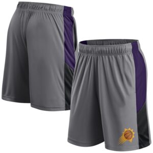 Men's Fanatics  Gray Phoenix Suns Practice Performance Shorts