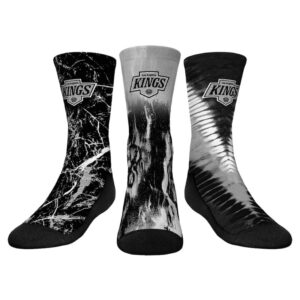 Youth Rock Em Socks Los Angeles Kings Three-Pack Crew Socks Set