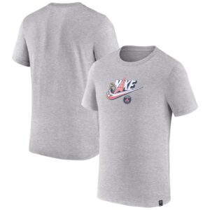 Men's Nike Heather Gray Paris Saint-Germain Futura T-Shirt