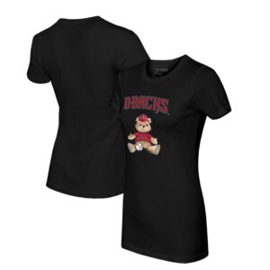 Women's Tiny Turnip Black Arizona Diamondbacks Teddy Boy T-Shirt