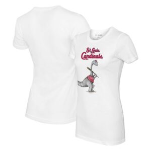 Women's Tiny Turnip White St. Louis Cardinals Bronto T-Shirt