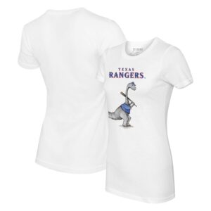 Women's Tiny Turnip White Texas Rangers Bronto T-Shirt