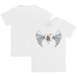 Infant Tiny Turnip White San Diego Padres Angel Wings T-Shirt
