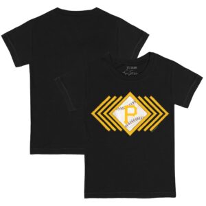 Infant Tiny Turnip Black Pittsburgh Pirates Prism Arrows T-Shirt