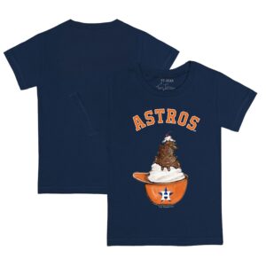 Infant Tiny Turnip Navy Houston Astros Sundae Helmet T-Shirt