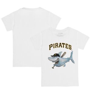 Toddler Tiny Turnip White Pittsburgh Pirates Shark Logo T-Shirt