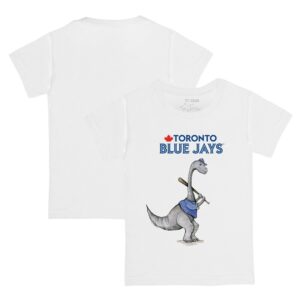 Youth Tiny Turnip White Toronto Blue Jays Bronto Logo T-Shirt