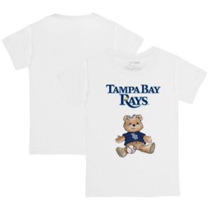 Youth Tiny Turnip White Tampa Bay Rays Girl Teddy T-Shirt