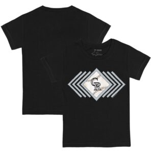 Youth Tiny Turnip Black Colorado Rockies Prism Arrows T-Shirt