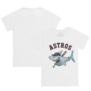 Youth Tiny Turnip White Houston Astros Shark Logo T-Shirt