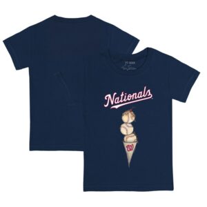 Youth Tiny Turnip Navy Washington Nationals Triple Scoop T-Shirt