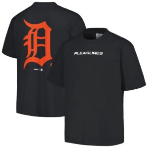 Men's PLEASURES  Black Detroit Tigers Ballpark T-Shirt