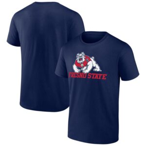 Men's Fanatics Navy Fresno State Bulldogs Campus T-Shirt