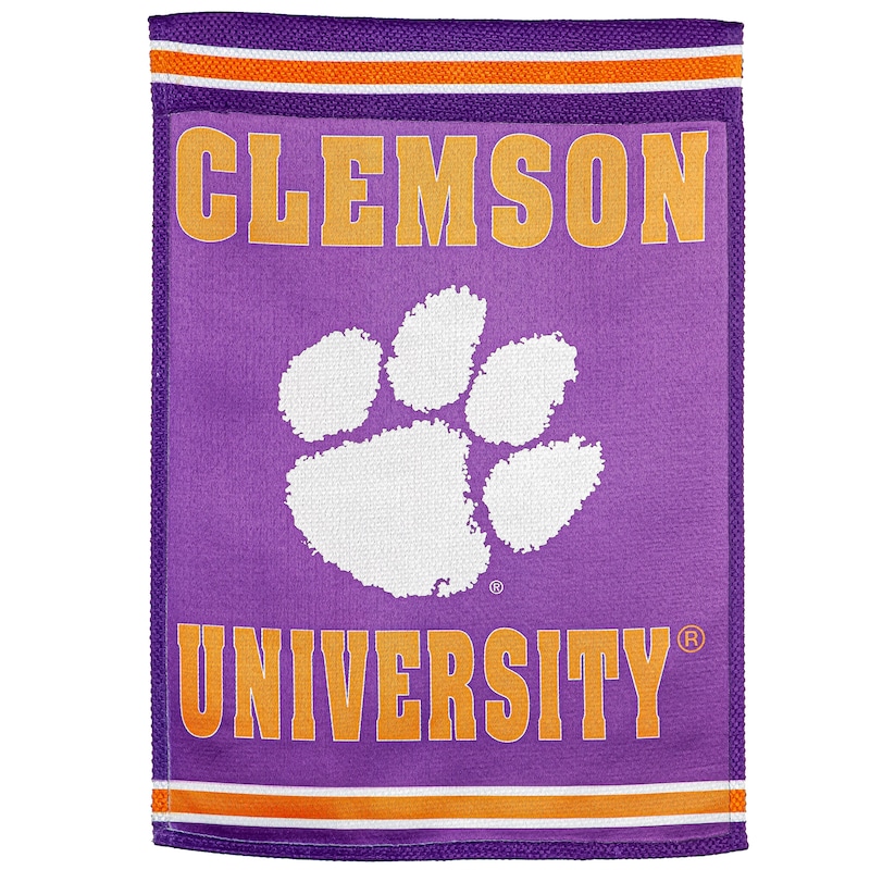 Clemson Tigers 28" x 44" Double-Sided Embossed Suede House Flag