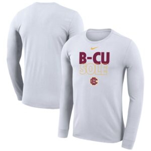 Nike  White Bethune-Cookman Wildcats 2023 On Court Bench Long Sleeve T-Shirt