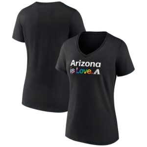 Women's Black Arizona Diamondbacks City Pride V-Neck T-Shirt