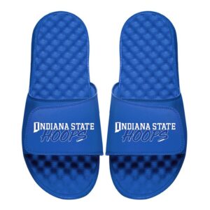 Men's ISlide  Royal Indiana State Sycamores Wordmark Slide Sandals
